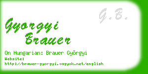 gyorgyi brauer business card